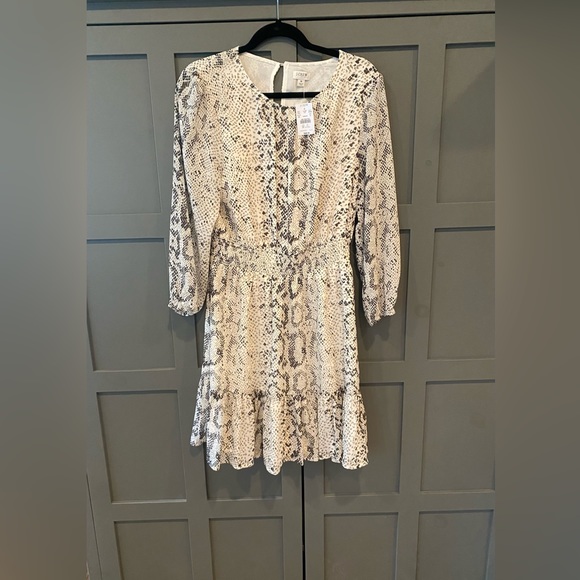 J. Crew Factory Dresses & Skirts - NWT J Crew Factory Snake Print Smocked Waist Dress